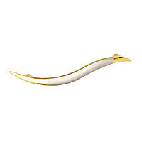 Ручка мебельная "Змея Китай" 96мм сатин+золото