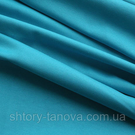 Тканина для штор бавовняна НЕБЕСНО-БЛАКИТНИЙ, фото 1