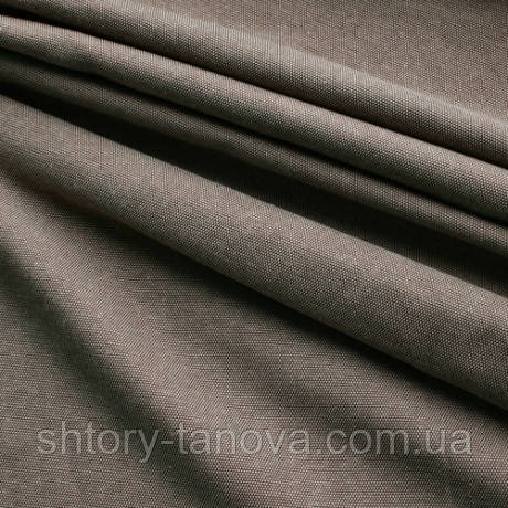 Тканина для штор бавовняна КОРИЧН/БЕЖ, фото 1