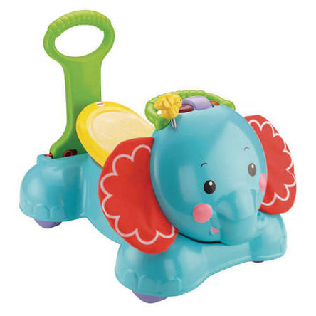 Ходунки слоник 3 в 1 Fisher Price Стрибай крокуй Їдь, фото 2