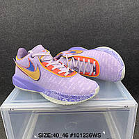 Eur36-46 Nike LeBron XX Violet Frost Леброн 20 мужские баскетбольные фиолетовые кроссовки