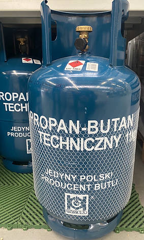 Газовий балон побутовий 27 л 10 kg Польща, фото 1