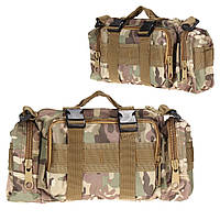 Тактическая сумка 5 л B04 (35х15х13 см), на системе Молли, Мультикам / Штурмовая военная сумка