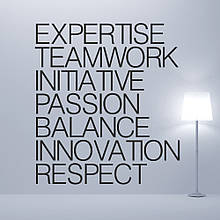 Інтер'єрна наклейка на стіну Мотивація для офісу Oracal Чорний розмір 96х60см