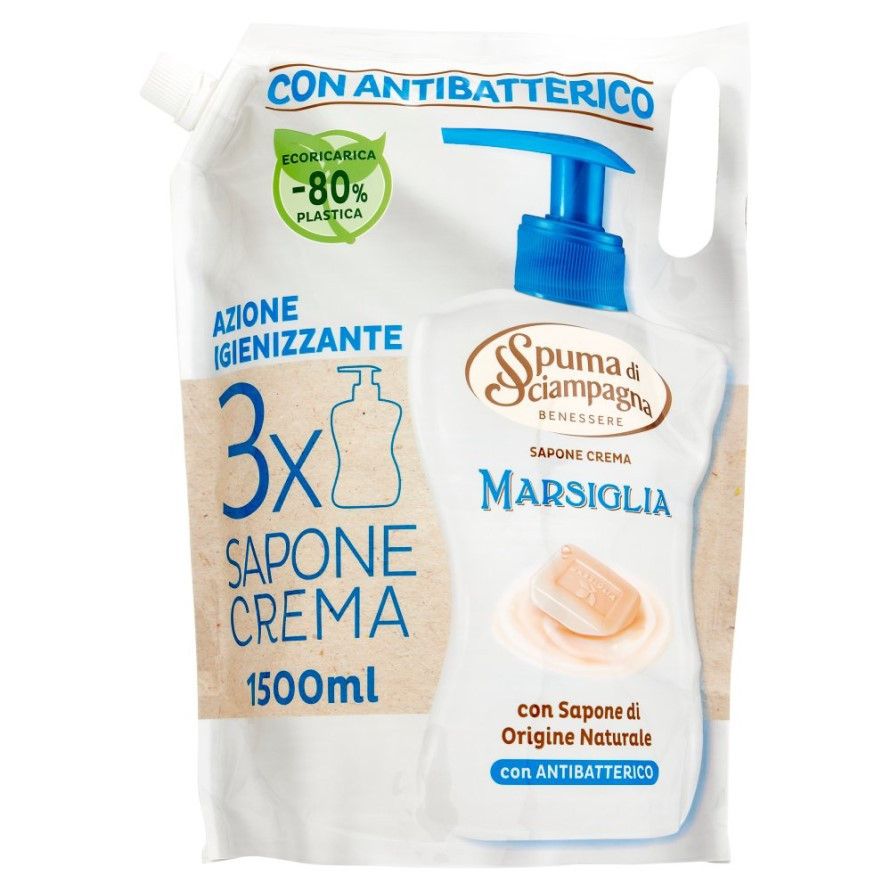 Рідке мило Spuma Di Sciampagna Marsiglia (марсель) 1500 мл, фото 1