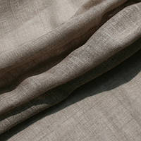 Тюль натуральный Лен Кисея Миконос Песочный (Испания) | Ткань тюль льняная