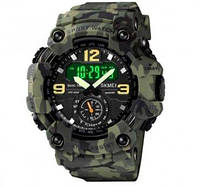 Водонепроницаемые (50 м) цифровые наручные часы Skmei 1637CMGN Camo Green