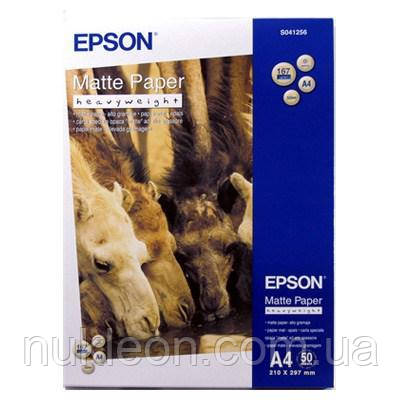 Популярний! Фотопапір Epson A4 Matte Paper-Heavyweight (C13S041256) - Краща якість тільки на Nukleon.com.ua