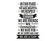 Інтер'єрна наклейка на стіну IN THIS PLACE Oracal Чорний розмір 96х60см, фото 3