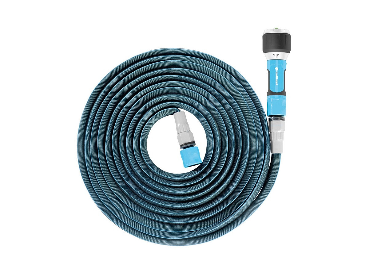 Поливальний набір Cellfast ZYGZAG 1/2 дюйма 7,5/15 м садовий тришаровий - 19-041