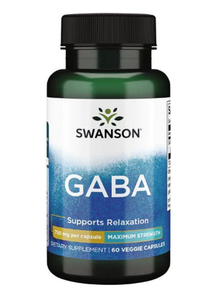 Swanson GABA 750 mg 60 Caps, фото 1