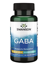 Swanson GABA 750 mg 60 Caps