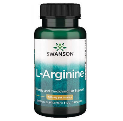 Swanson L-Arginine 500 mg 100 Caps, фото 1