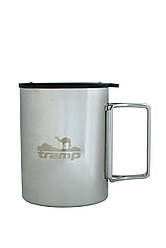 Термокружка туристична Tramp зі складними ручками та поїлкою 400 мл UTRC-137 метал