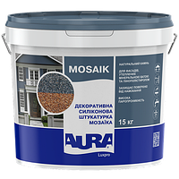 Aura Luxpro Mosaik Декоративна силіконова штукатурка мозаїка Аура 15кг