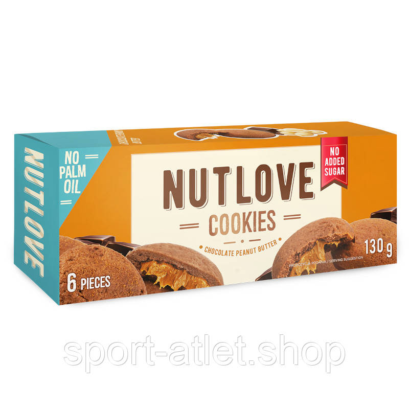 Замінник харчування AllNutrition Nut Love Cookies Chocolate Peanut Butter, 130 грам