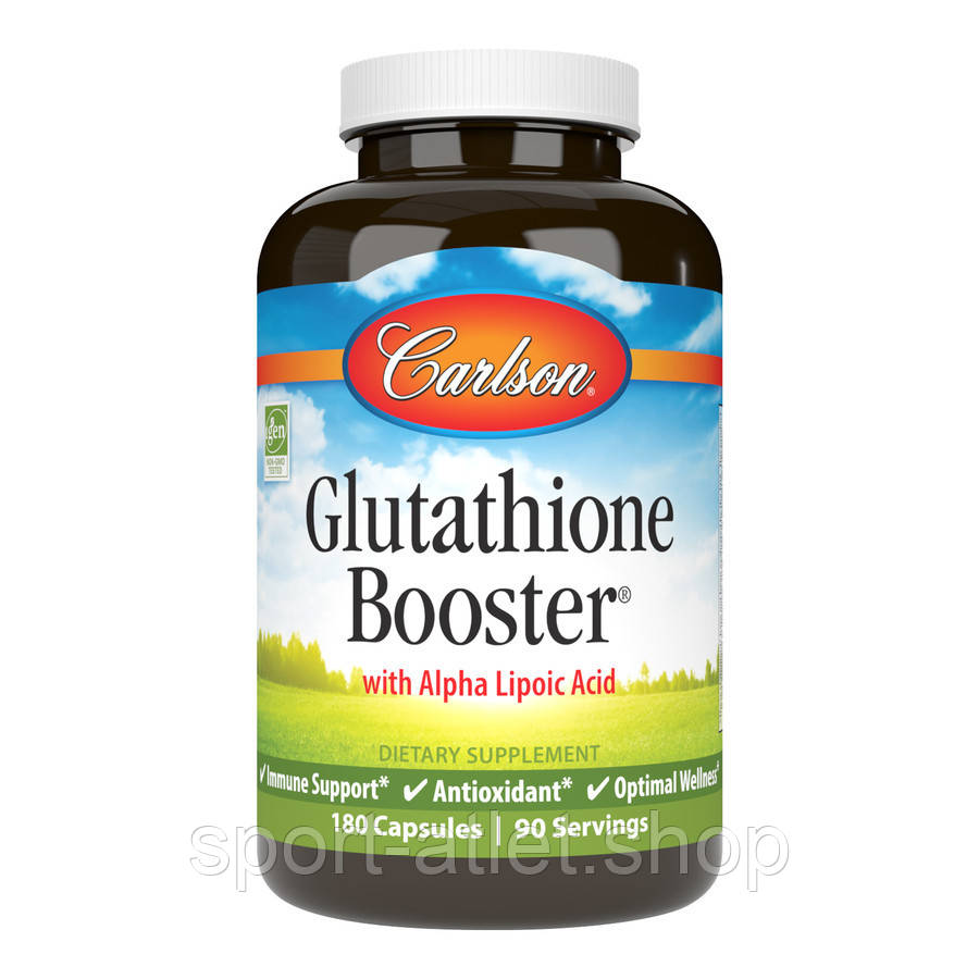 Натуральна добавка Carlson Labs Glutathione Booster, 180 капсул, фото 1