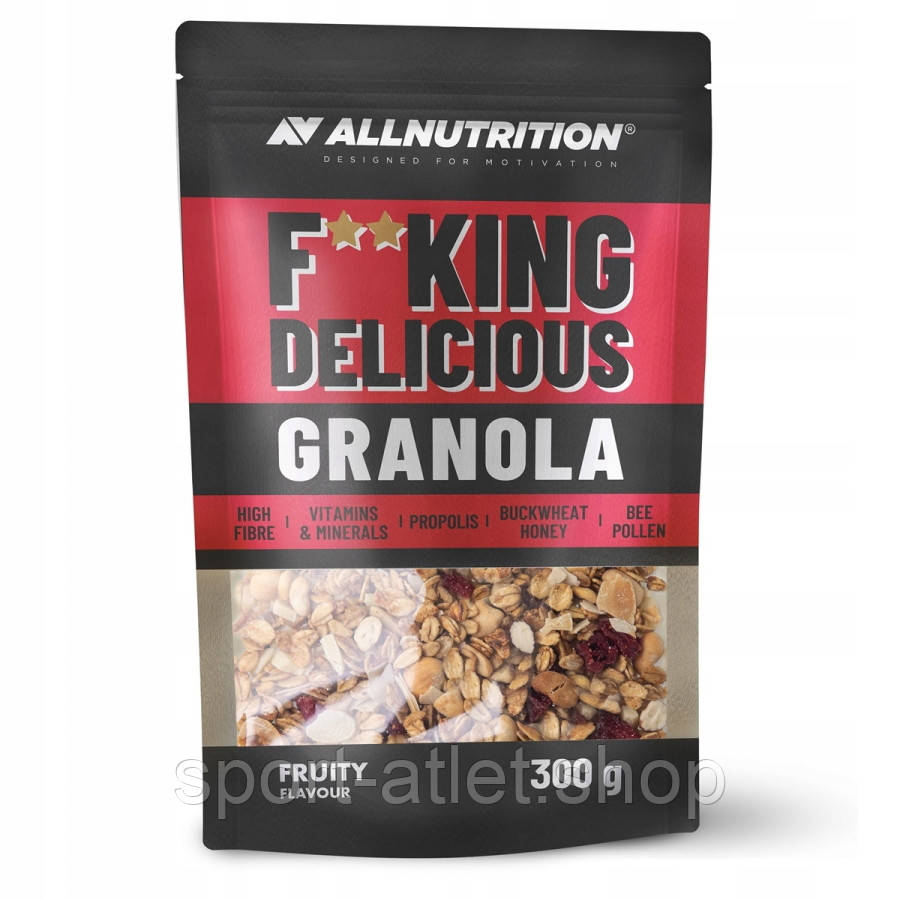 Замінник харчування AllNutrition FitKing Delicious Granola, 300 грам, фрукти