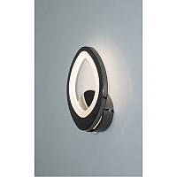 Світлодіодне акрилове бра, що димується 2800-7000К, без пульта, 12W*3. LD3477-чорний хром