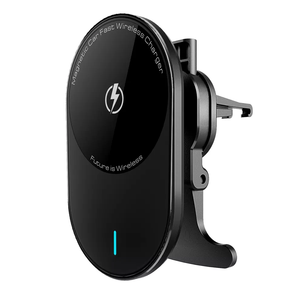 Магнітний автотримач з бездротовою зарядкою 15 Вт Magnetic Car EP08 для Iphone 12/14 і Samsung, фото 1