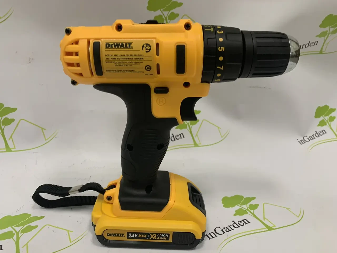 Ударная дрель-шуруповерт DEWALT DCD791 (24V 4A/H LI-ION)+набор - фото 3 - id-p1693871962