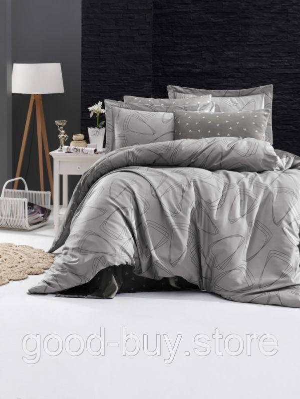 First Choice Rovena Grey постільна білизна сатин сімейний 160х220х2