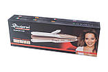 Стайлер для волос 3 в 1 плойка гофре утюжок Gemei GM-1960, фото 3