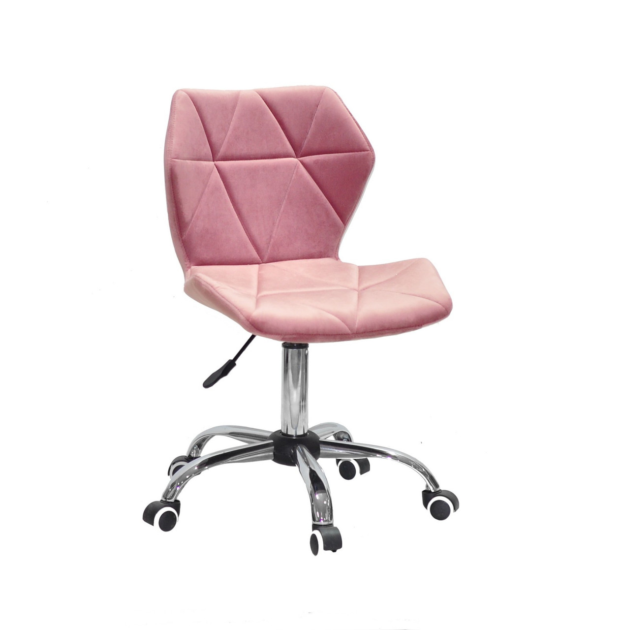 Стілець на колесах Торіно TORINO Б-Т CH — OFFICE запорошена троянда оксамит, фото 1