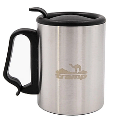 Термокружка туристична з поїлкою та засувкою Tramp 350 мл сірий UTRC-020