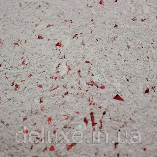 Рідкі шпалери, білі, целюлоза, шовк, глітери неоновий та червоний рваний, ТМ "Макс-Колор",  Тип Тип 175/1, фото 1