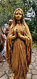 Скульптури з бетону. Статуя Мадонна Лурдська 130 см бетон (золото), фото 6