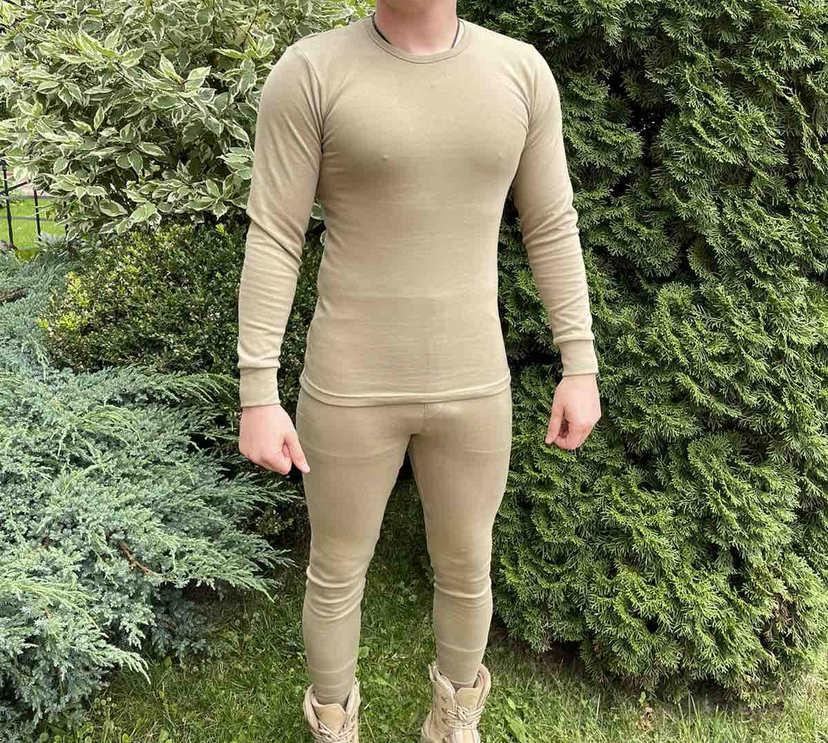 Комплект чоловічої термобілизни (2 рівень) Койот XXL, фото 1