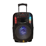 Колонка-валіза CH-8612 (Bluetooth, світломузика, мікрофон, пульт)  ⁇  Переносна акумуляторна колонка, фото 7