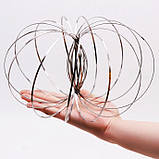 Антистрес іграшка Magic Ring, Кінетичні кільця, іграшка металева головоломка, фото 7