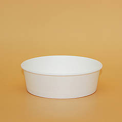 Салатник паперовий круглий 500 мл Без кришки, Білий 50 шт./пач.