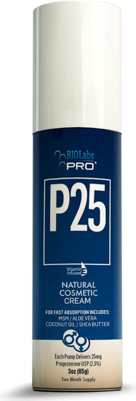 BIOLabs PRO Bioidentical Progesterone / Біоідентичний прогестерон 2,5% крем 1750 мг 85 грамів, фото 1