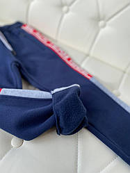 Спортивні штани на флісі Темно-сині S-6085 F&D, Темно-синій, Для хлопчиків, Зима, 8 років