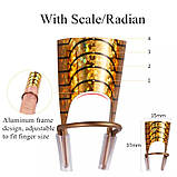 Форми багаторазові для нарощування нігтів, 5 штук в боксі Золото, фото 6