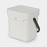 Відро для сміття Sort&Go Brabantia, 3 л, білий (213229), фото 2