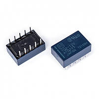 Реле TQ2-12V cигнальное, 2C, 12 VDC, 1A/30VDC, 0.5A/125VAC