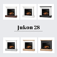 Електрокамін Jukon з 28-дюймовою вставкою Білий матовий