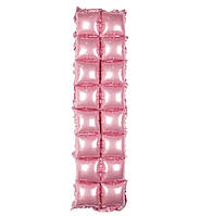 Фольгированная стена для фотозоны "Кубы" 100х28 см, цвет - розовый