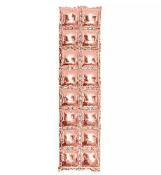Фольгована стіна для фотозони 100х28 см, колір - рожеве золото