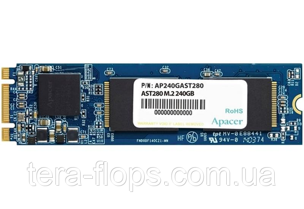 SSD накопичувач Apacer AST280 240GB M.2 (AP240GAST280-1)  (DC), фото 2