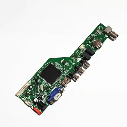 Універсальний скалер с DVB-T2 RR52C.03A + кнопки + пульт, фото 3