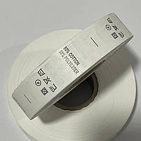 Этикетка состава 25мм (процентовака) cotton 50% polyester 50% (100 метров)