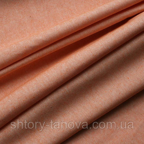 Тканина для портьєр з хлопоком МЕЛАНЖ/ОРАНЖ, фото 1