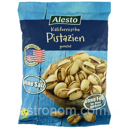 Фісташки не солені Алесто Alesto 250g 40шт/ящ (Код: 00-00003759), фото 1
