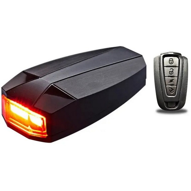 Задня фара на велосипед 3 в 1 Antusi A6 з пультом ДУ, фото 1