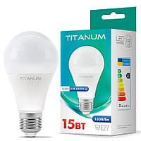 LED лампа TITANUM A65 15W E27 4100K (TLA6515274)